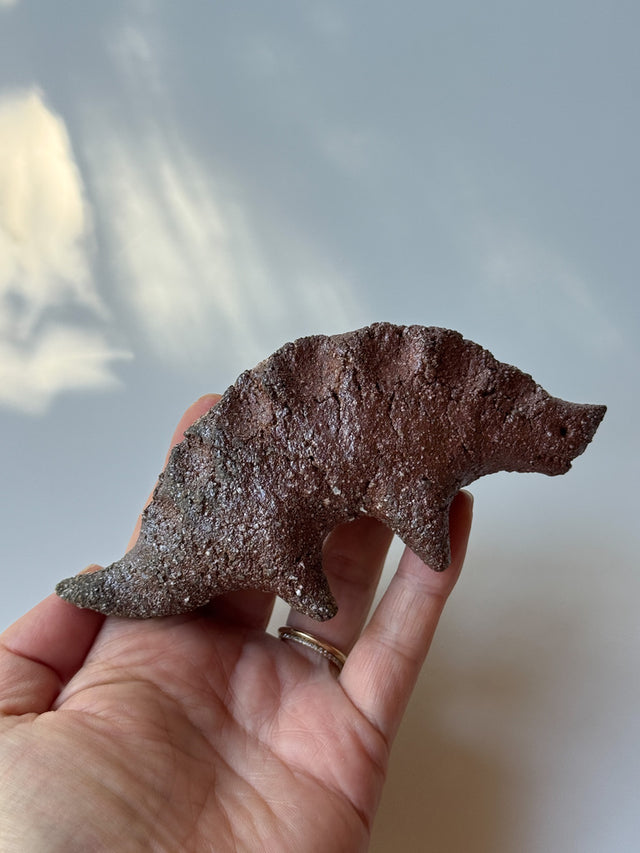 Nakadera kiln - Small Creature Figurine, Stegosaurus
