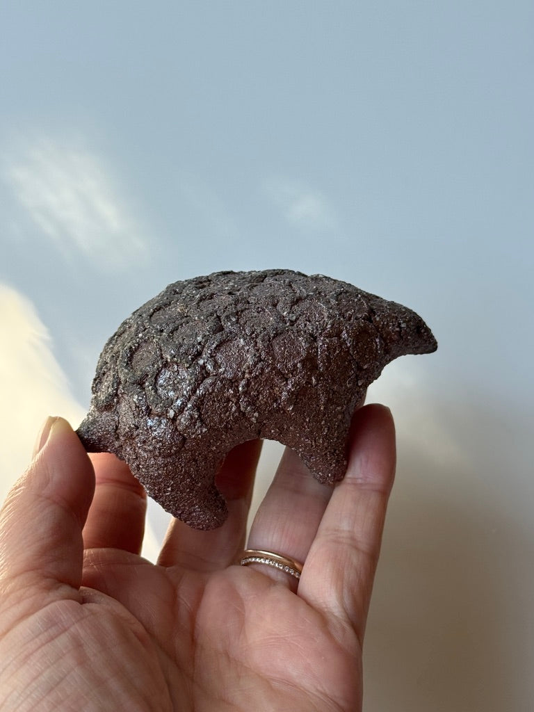 Nakadera kiln - Small Creature Figurine, Tortoise
