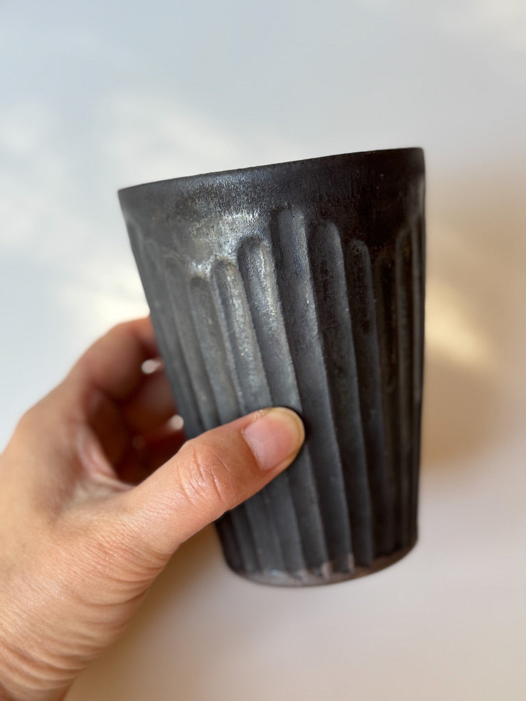 Issaki kiln -  Black Tumbler