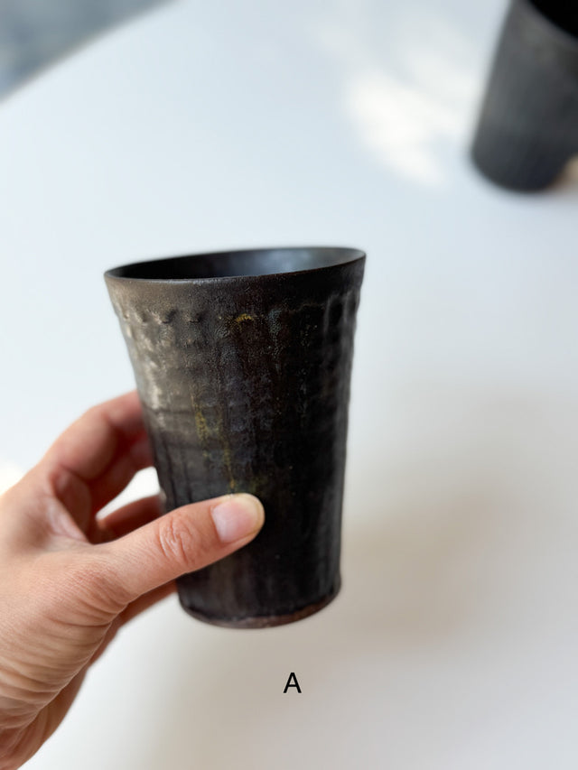 Issaki kiln -  Black Tumbler