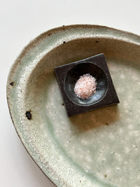 Yamanokuchi Kiln - Tiny Square Garnish Holder, Black
