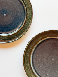 Kajiya Kiln - 8" Plate, Indigo Blue x Deep Green