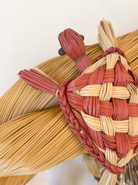 Igusa straw decoration - Shimenawa, "Goboneri" with tortoise