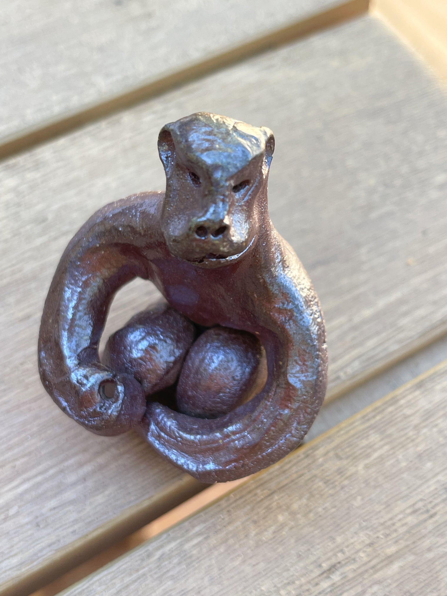 Nakadera kiln - Sitting monkey ornament