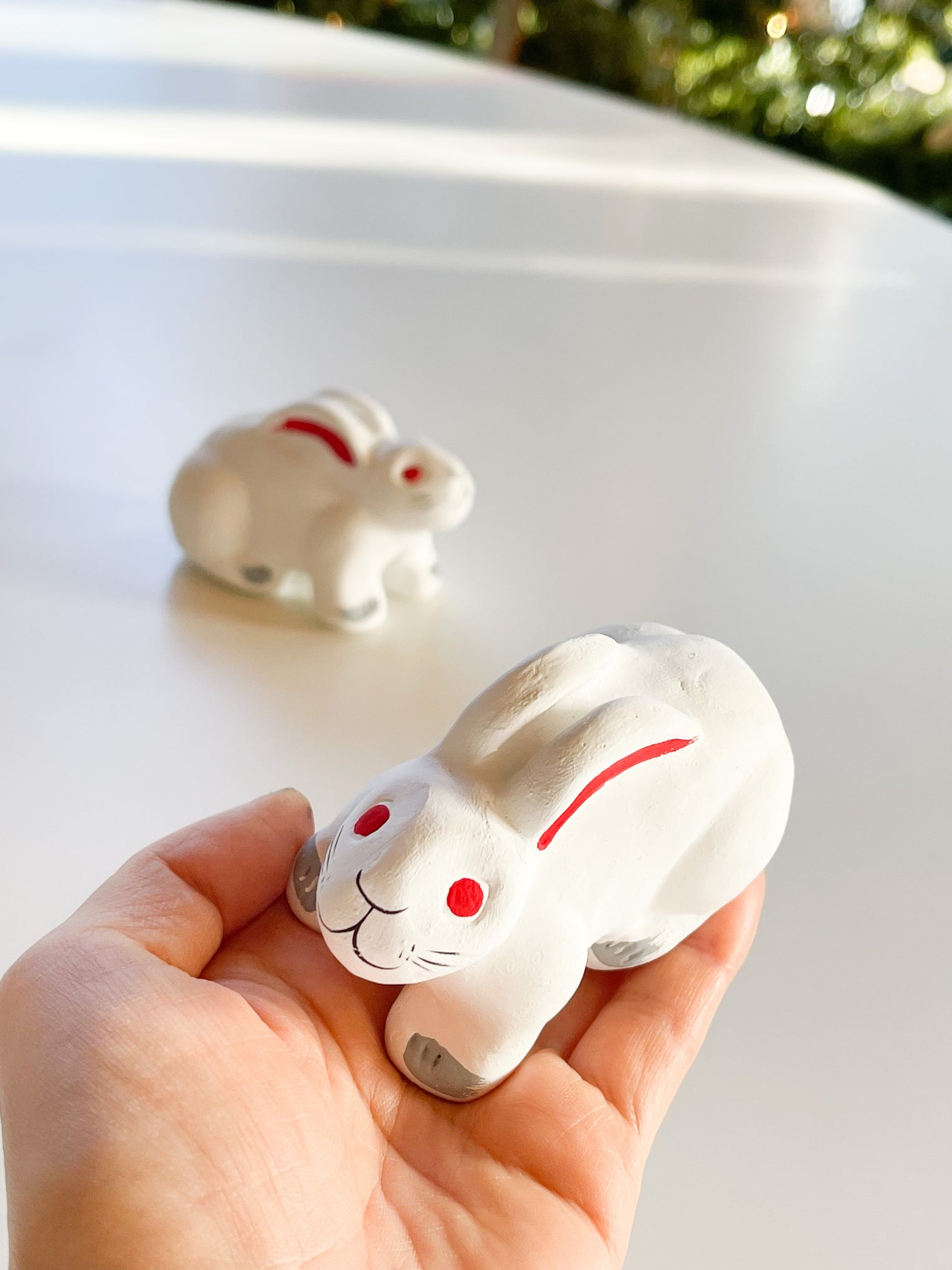 Clay doll - Rabbit ornament