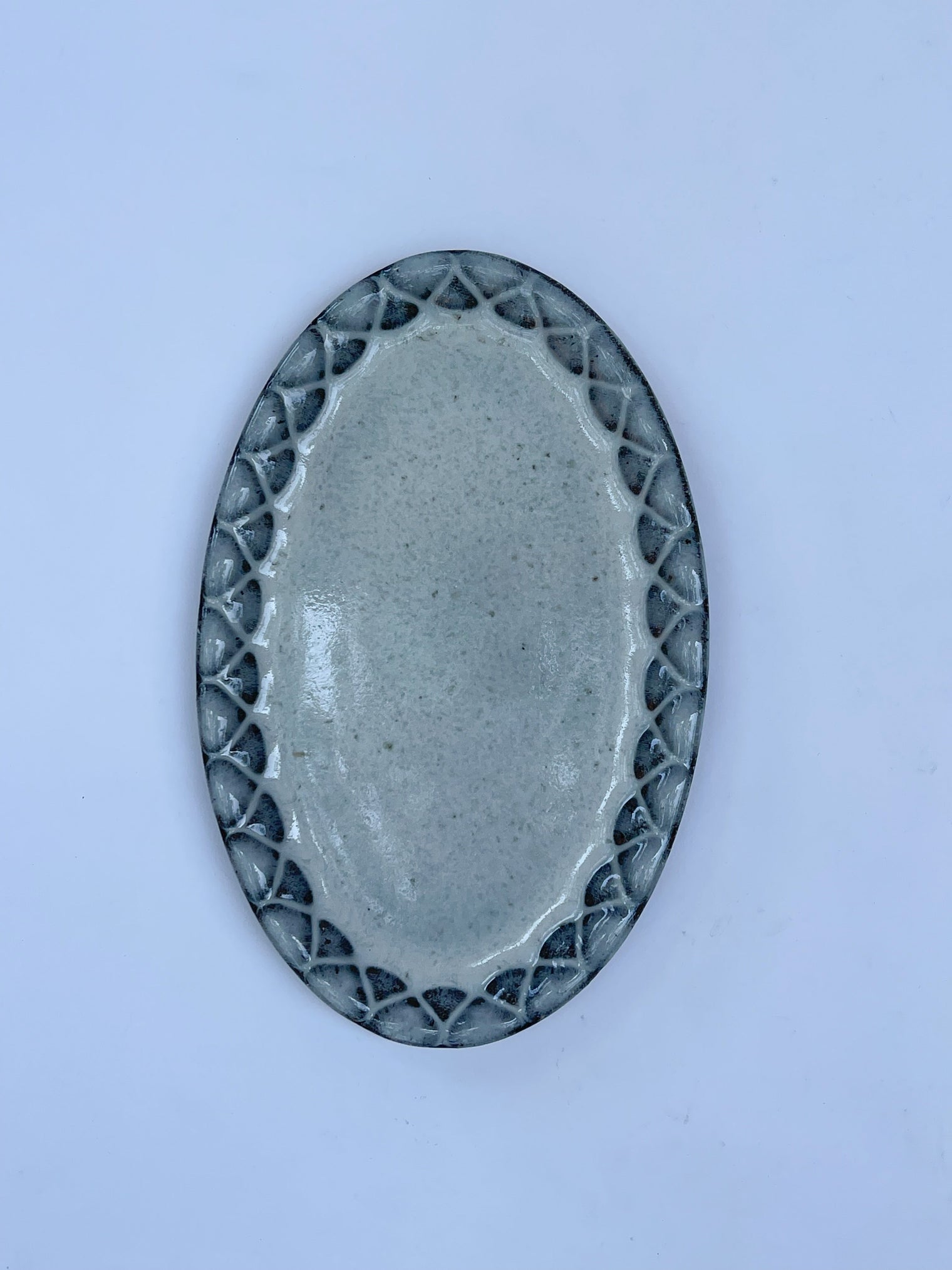 Mizuho Kiln - Rococo oval plate