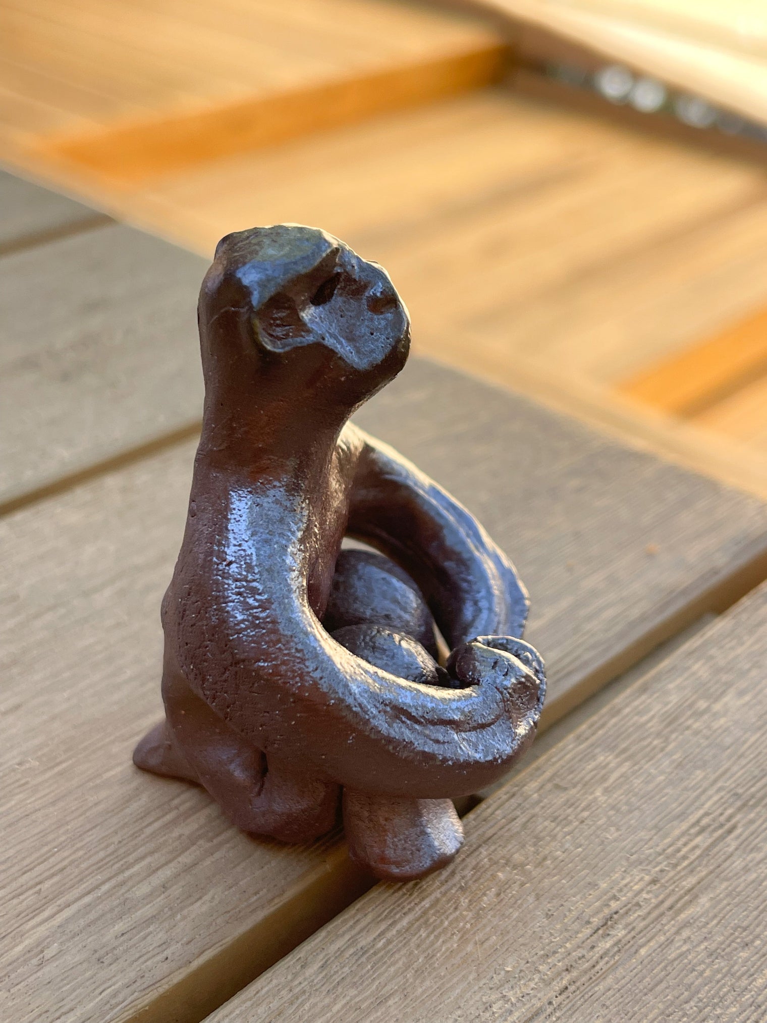 Nakadera kiln - Sitting monkey ornament