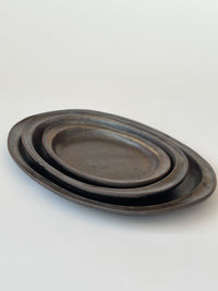 Moriyama Kiln - Tane platter, Dark