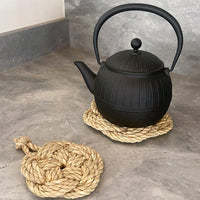 Takubo Straw Decoration - Trivet, Ume Musubi (plum flower)