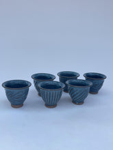 Load image into Gallery viewer, Mizuho Kiln - Aya Shinogi cup Blue S
